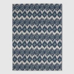 Ikat Outdoor Rug Blue - Threshold 15 Ikat Outdoor Rug Blue - Threshold -Threshold Outdoor Deals Store GUEST 02d8b5bb 8882 41a0 9196 6e979d4f2286