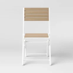 Bryant 4pk Faux Wood Folding Patio Bistro Chairs - White/Light Wood - Threshold™ 9 Bryant 4pk Faux Wood Folding Patio Bistro Chairs - White/Light Wood - Threshold™ -Threshold Outdoor Deals Store GUEST 048e3749 da5e 4a40 8226 5119b7660d58