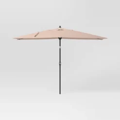 10'x6' Rectangular Market Patio Umbrella - Black Pole - Threshold™ -Threshold Outdoor Deals Store GUEST 04fd764f 25cd 4622 a038 23802c9ac138