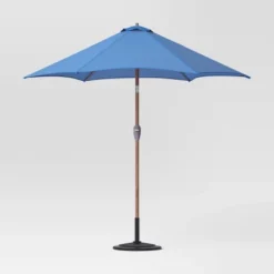 9'x9' Market Patio Umbrella - Light Wood Pole - Threshold™ 35 9'x9' Market Patio Umbrella - Light Wood Pole - Threshold™ -Threshold Outdoor Deals Store GUEST 0a06f70c 7dde 4a88 9f3e 1163305f597b