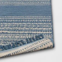 5' X 7' Fringe Outdoor Rug Blue Striped - Threshold™ 5 5' X 7' Fringe Outdoor Rug Blue Striped - Threshold™ -Threshold Outdoor Deals Store GUEST 1cbc17af 1b81 4e7f 8a04 c291c6c42d37