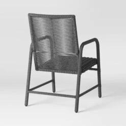 2pc Granby Padded Wicker Outdoor Patio Dining Chairs Arm Chairs Gray - Threshold™ -Threshold Outdoor Deals Store GUEST 21f7b8b5 bc51 4b1d 966d 02e361bd1162