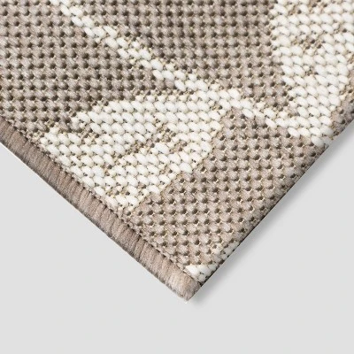 5' X 7' Vintage Floral Outdoor Rug Neutral - Threshold™ 1 5' X 7' Vintage Floral Outdoor Rug Neutral - Threshold™