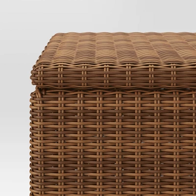 Brookfield Patio End Table With Storage - Brown - Threshold™ 4 Brookfield Patio End Table With Storage - Brown - Threshold™ - Image 4