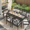 2pc Searsburg Aluminum Outdoor Patio Dining Chairs Arm Chairs Black - Threshold™