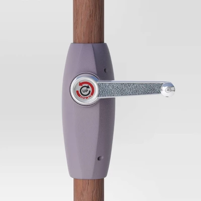 9'x9' Market Patio Umbrella - Light Wood Pole - Threshold™ 4 9'x9' Market Patio Umbrella - Light Wood Pole - Threshold™ - Image 4