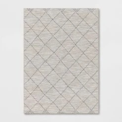 Mira Geometric Diamond Indoor/Outdoor Rug Cream - Threshold™ -Threshold Outdoor Deals Store GUEST 2e346c04 f7a9 42e9 93f4 6af47a7db49d
