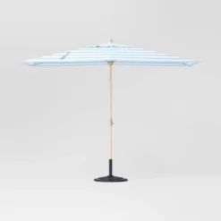 10'x6' Rectangular Market Patio Umbrella - Light Wood Pole - Threshold™ -Threshold Outdoor Deals Store GUEST 32690235 0262 4e06 8d28 3c6fb1c2c51a