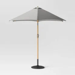 9'x9' Market Patio Umbrella - Light Wood Pole - Threshold™ 32 9'x9' Market Patio Umbrella - Light Wood Pole - Threshold™ -Threshold Outdoor Deals Store GUEST 32f5cb95 d51b 4c1f 9ef5 3c229603e181