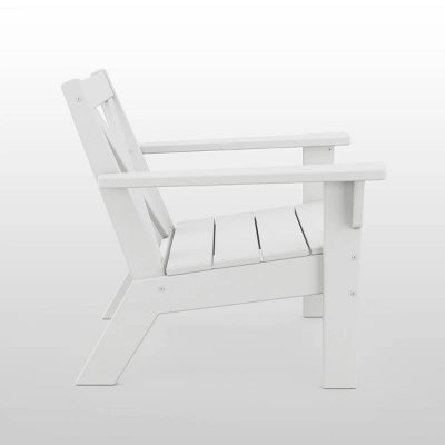 Shawboro POLYWOOD Patio Lounge Chair - White - Threshold™ 2 Shawboro POLYWOOD Patio Lounge Chair - White - Threshold™ - Image 2
