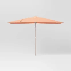 10'x6' Rectangular Market Patio Umbrella - Light Wood Pole - Threshold™ -Threshold Outdoor Deals Store GUEST 427598f4 b2c9 461e bcfd 67f89a9a1441