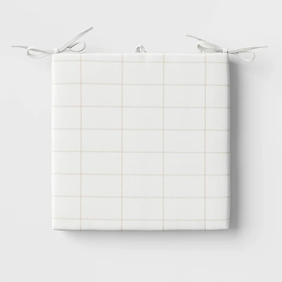 Woven Grid Outdoor Seat Cushion - Threshold™ 5 Woven Grid Outdoor Seat Cushion - Threshold™ - Image 5