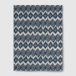 Ikat Outdoor Rug Blue - Threshold 13 Ikat Outdoor Rug Blue - Threshold -Threshold Outdoor Deals Store GUEST 53e27868 ec29 44a9 b115 063433caf84c
