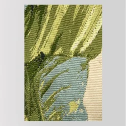 9'x12' Vacation Tropical Rectangular Woven Outdoor Area Rug Green - Threshold™ 6 9'x12' Vacation Tropical Rectangular Woven Outdoor Area Rug Green - Threshold™ -Threshold Outdoor Deals Store GUEST 6da619bf b142 4b8b 8159 e143f190f78f