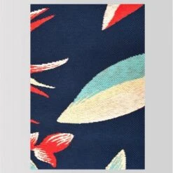 5' X 7' Jungle Tropical Outdoor Rug Navy/Coral - Threshold™ -Threshold Outdoor Deals Store GUEST 7504d37b a6b2 402e 8836 54b6acd0fb0e
