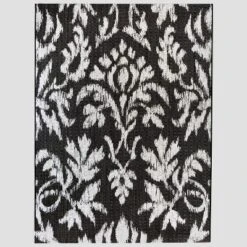 Garden Ikat Outdoor Rug Black - Threshold™ -Threshold Outdoor Deals Store GUEST 7a75eaef 317d 4f33 8f8f 6b88e002a83d