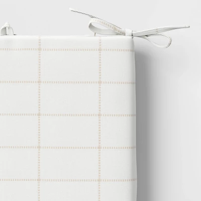 Woven Grid Outdoor Seat Cushion - Threshold™ 3 Woven Grid Outdoor Seat Cushion - Threshold™ - Image 3