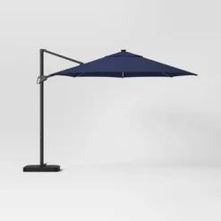 11'x11' Offset Solar Patio Umbrella - Black Pole - Threshold™ -Threshold Outdoor Deals Store GUEST 8d69f96f db44 4b3a afcd 32a950477624
