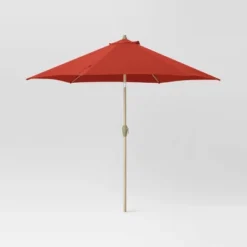 9'x9' Market Patio Umbrella - Light Wood Pole - Threshold™ 36 9'x9' Market Patio Umbrella - Light Wood Pole - Threshold™ -Threshold Outdoor Deals Store GUEST 9db5dec2 e939 4b4f 952d 58f53d61f0ef