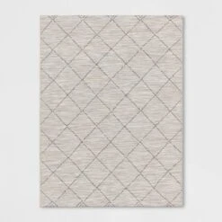 Mira Geometric Diamond Indoor/Outdoor Rug Cream - Threshold™ -Threshold Outdoor Deals Store GUEST 9efef2e1 782b 477d a56d 2f1603a4d887