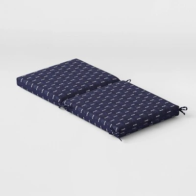 Arete Outdoor Chair Cushion Navy - Threshold™ 3 Arete Outdoor Chair Cushion Navy - Threshold™ - Image 3