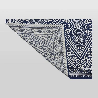 Tapestry Outdoor Rug Blue - Threshold 3 Tapestry Outdoor Rug Blue - Threshold - Image 3