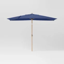10'x6' Rectangular Market Patio Umbrella - Light Wood Pole - Threshold™ -Threshold Outdoor Deals Store GUEST b8c26b10 00c5 4915 be62 3be6d312aa36