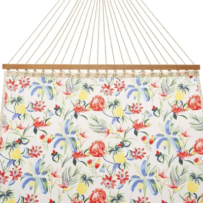 12' Single Layer Outdoor Fabric Hammock Tropical Red/Yellow/Blue - Threshold™ 1 12' Single Layer Outdoor Fabric Hammock Tropical Red/Yellow/Blue - Threshold™