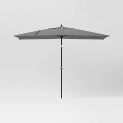 10'x6' Rectangular Market Patio Umbrella - Black Pole - Threshold™ -Threshold Outdoor Deals Store GUEST c8345779 5881 4a97 9b03 9bd7ade1b112