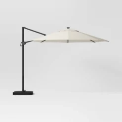 11'x11' Offset Solar Patio Umbrella - Black Pole - Threshold™ -Threshold Outdoor Deals Store GUEST cf582cf1 085e 4b0f af3c 1c135f37dcb8