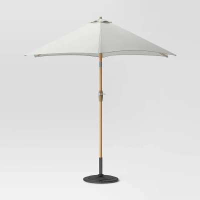 9'x9' Market Patio Umbrella - Light Wood Pole - Threshold™ 14 9'x9' Market Patio Umbrella - Light Wood Pole - Threshold™ - Image 14