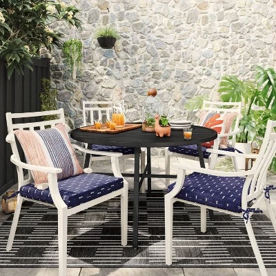 Woven Outdoor Chair Cushion - Threshold™ 1 Woven Outdoor Chair Cushion - Threshold™
