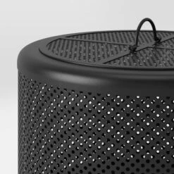 25" Metal Wood Burning Lantern Style Fire Pit - Black - Threshold™ -Threshold Outdoor Deals Store GUEST e44359f9 4dd3 4a2a bd8f c799ab9e4694