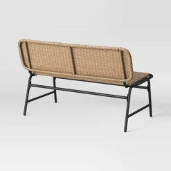 Popperton Arched Wicker Bench - Black - Threshold™ Designed With Studio McGee 8 Popperton Arched Wicker Bench - Black - Threshold™ Designed With Studio McGee -Threshold Outdoor Deals Store GUEST e54f8928 59f5 40ea b37e 4de7f9b2bacb