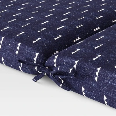 Arete Outdoor Chair Cushion Navy - Threshold™ 2 Arete Outdoor Chair Cushion Navy - Threshold™ - Image 2