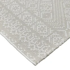 5' X 7' Double Diamond Outdoor Rug Silver - Threshold™ 5 5' X 7' Double Diamond Outdoor Rug Silver - Threshold™ -Threshold Outdoor Deals Store GUEST f03c5848 a2fb 48ea 9cdb a60499733b8c