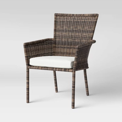 Monroe 2pk Patio Stack Dining Chairs Linen - Threshold™ 3 Monroe 2pk Patio Stack Dining Chairs Linen - Threshold™ - Image 3