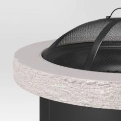 32" Stack Stone Wood Burning Outdoor Fireplace With Spark Screen - Threshold™ -Threshold Outdoor Deals Store GUEST fe899266 6274 4212 8262 e6720a9f6c6b